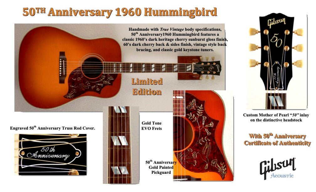2010 Gibson Custom Shop 1960 Hummingbird 50th Anniversary - Southern Vintage Guitars